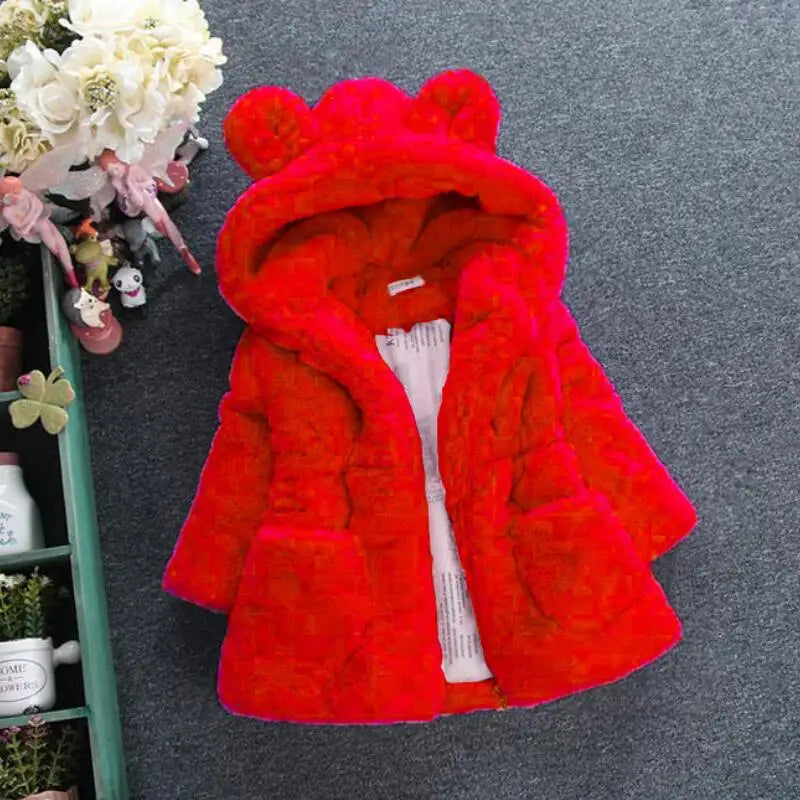 Baby Girls Warm Winter Coats Thick Faux Fur Fashion Kids Hooded Jacket Coat for Girl Outerwear Children Clothing 2 3 4 6 7 Years Baby Girls Warm Winter Coats Thick Faux Fur Fashion Kids Hooded Jacket Coat for Girl Outerwear Children Clothing 2 3 4 6 7 Years