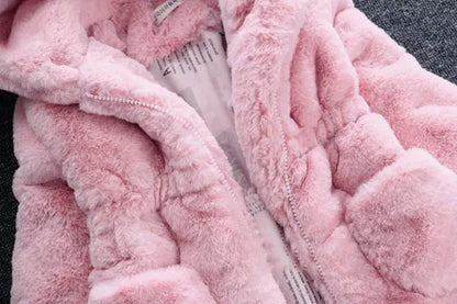 Baby Girls Warm Winter Coats Thick Faux Fur Fashion Kids Hooded Jacket Coat for Girl Outerwear Children Clothing 2 3 4 6 7 Years Baby Girls Warm Winter Coats Thick Faux Fur Fashion Kids Hooded Jacket Coat for Girl Outerwear Children Clothing 2 3 4 6 7 Years
