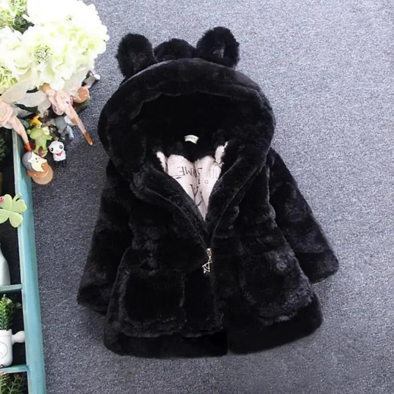 Baby Girls Warm Winter Coats Thick Faux Fur Fashion Kids Hooded Jacket Coat for Girl Outerwear Children Clothing 2 3 4 6 7 Years Baby Girls Warm Winter Coats Thick Faux Fur Fashion Kids Hooded Jacket Coat for Girl Outerwear Children Clothing 2 3 4 6 7 Years