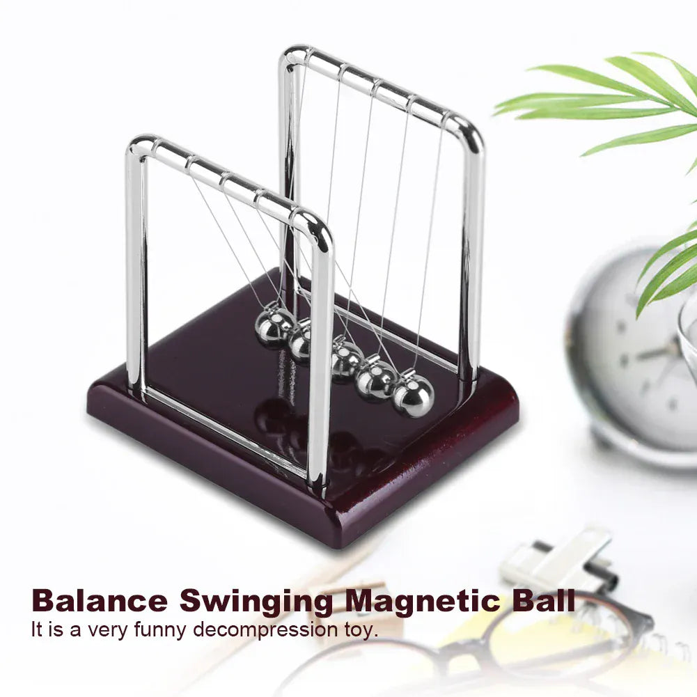 Balance Ball Desk Steel Balance Swinging Magnetic Ball  Physics Science Pendulum Desk Fun Gift Ball Desk Fun Balance Ball Desk Steel Balance Swinging Magnetic Ball  Physics Science Pendulum Desk Fun Gift Ball Desk Fun