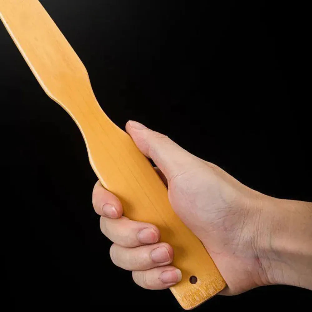 Bamboo Back Scratcher with Massage Roller | Wahooly Bamboo Back Scratcher with Massage Roller | Long-Reach Design