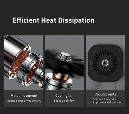 Baseus Mini Tire Inflator 12V 150PSI – Smart Digital Air Compressor for Cars | Wahooly Baseus Mini Tire Inflator – 12V 150PSI Smart Digital Air Compressor, Inflates 4 Tires in 25 Min