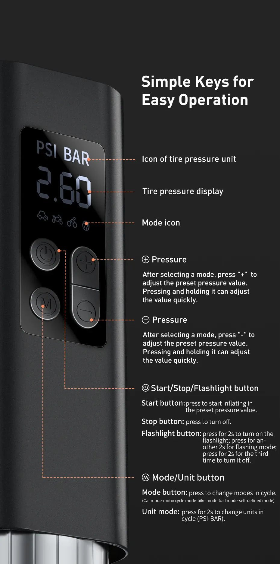 Baseus Mini Tire Inflator 12V 150PSI – Smart Digital Air Compressor for Cars | Wahooly Baseus Mini Tire Inflator – 12V 150PSI Smart Digital Air Compressor, Inflates 4 Tires in 25 Min