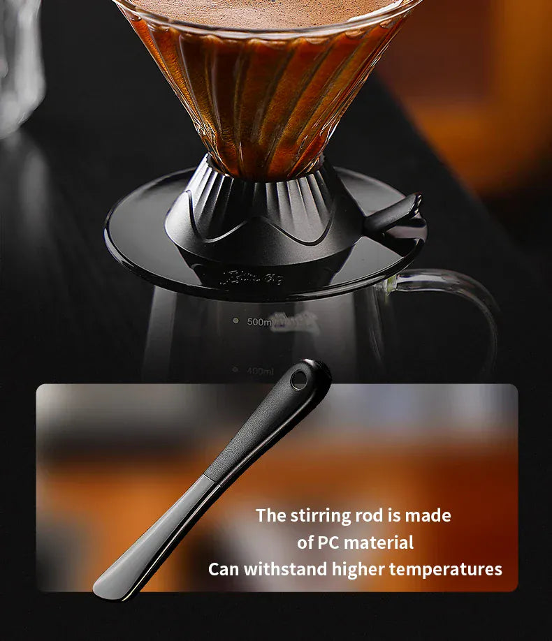 Bincoo Coffee Filter Cup Smart Filter Glass Filter Hand Brew Funnel with Stirrer Coffee Utensil Espresso Cold Brew Reusable Cone Bincoo Coffee Filter Cup Smart Filter Glass Filter Hand Brew Funnel with Stirrer Coffee Utensil Espresso Cold Brew Reusable Cone