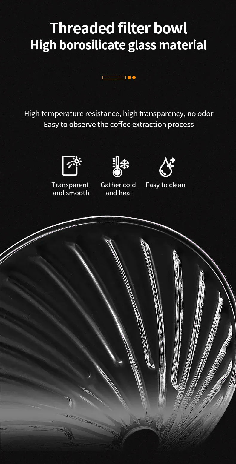 Bincoo Coffee Filter Cup Smart Filter Glass Filter Hand Brew Funnel with Stirrer Coffee Utensil Espresso Cold Brew Reusable Cone Bincoo Coffee Filter Cup Smart Filter Glass Filter Hand Brew Funnel with Stirrer Coffee Utensil Espresso Cold Brew Reusable Cone