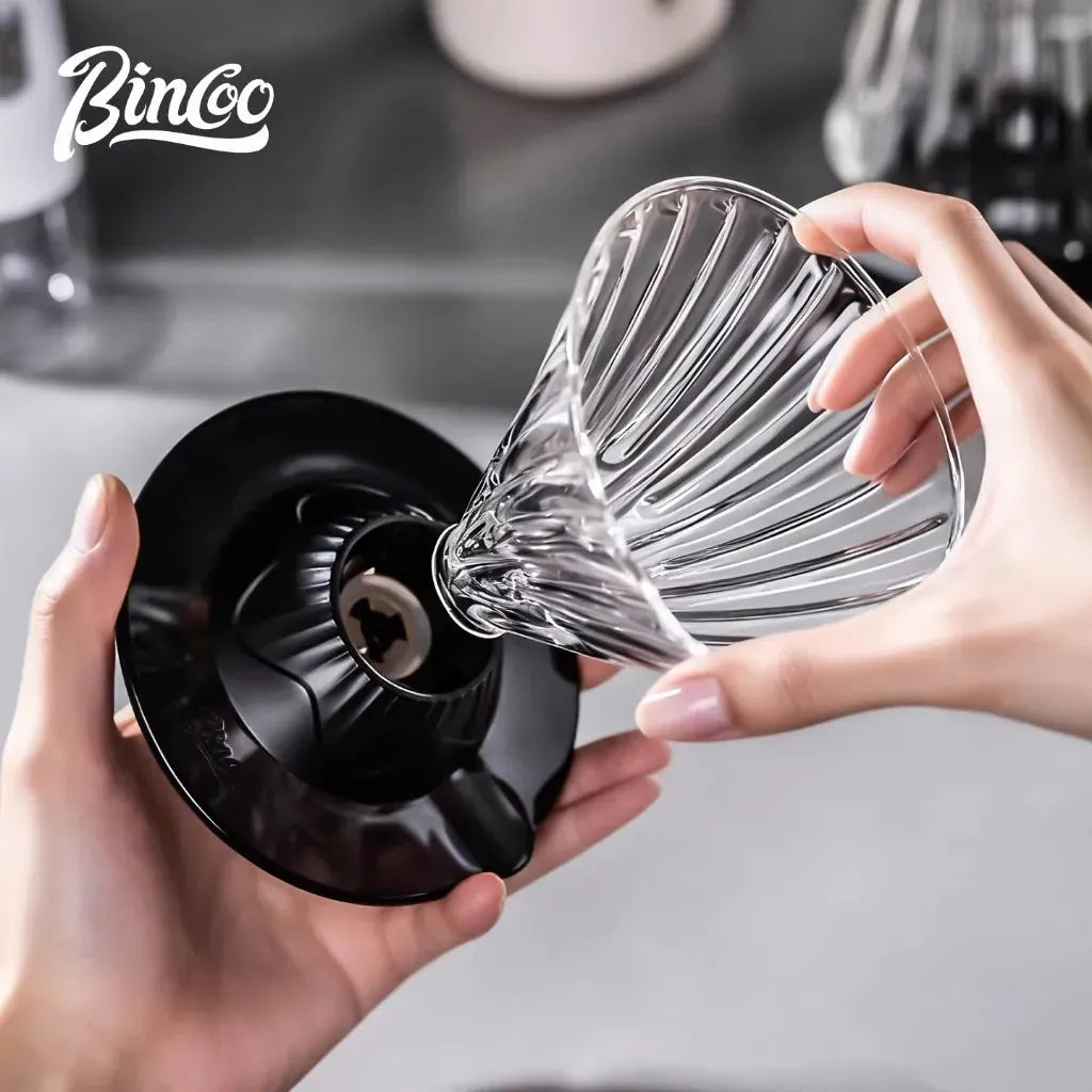 Bincoo Coffee Filter Cup Smart Filter Glass Filter Hand Brew Funnel with Stirrer Coffee Utensil Espresso Cold Brew Reusable Cone Bincoo Coffee Filter Cup Smart Filter Glass Filter Hand Brew Funnel with Stirrer Coffee Utensil Espresso Cold Brew Reusable Cone