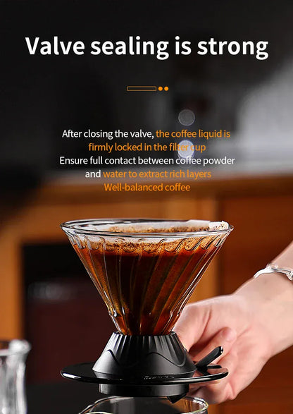 Bincoo Coffee Filter Cup Smart Filter Glass Filter Hand Brew Funnel with Stirrer Coffee Utensil Espresso Cold Brew Reusable Cone Bincoo Coffee Filter Cup Smart Filter Glass Filter Hand Brew Funnel with Stirrer Coffee Utensil Espresso Cold Brew Reusable Cone