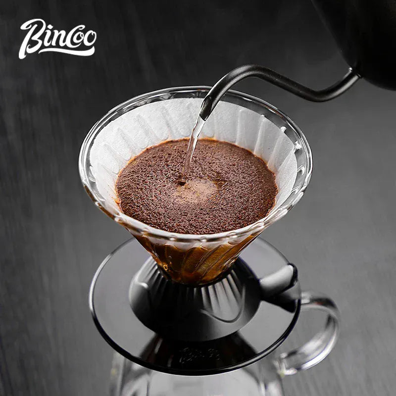 Bincoo Coffee Filter Cup Smart Filter Glass Filter Hand Brew Funnel with Stirrer Coffee Utensil Espresso Cold Brew Reusable Cone Bincoo Coffee Filter Cup Smart Filter Glass Filter Hand Brew Funnel with Stirrer Coffee Utensil Espresso Cold Brew Reusable Cone