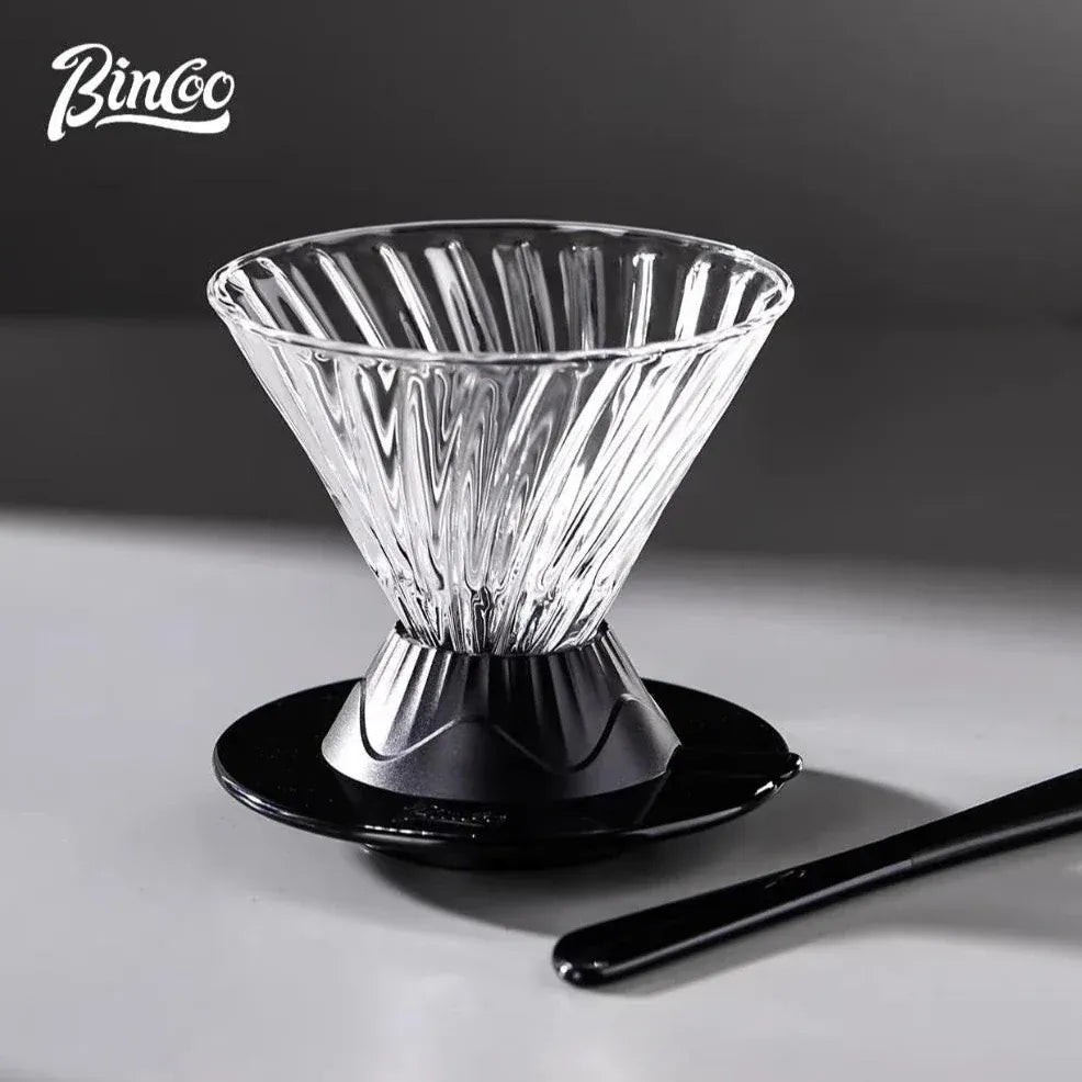 Bincoo Coffee Filter Cup Smart Filter Glass Filter Hand Brew Funnel with Stirrer Coffee Utensil Espresso Cold Brew Reusable Cone Bincoo Coffee Filter Cup Smart Filter Glass Filter Hand Brew Funnel with Stirrer Coffee Utensil Espresso Cold Brew Reusable Cone