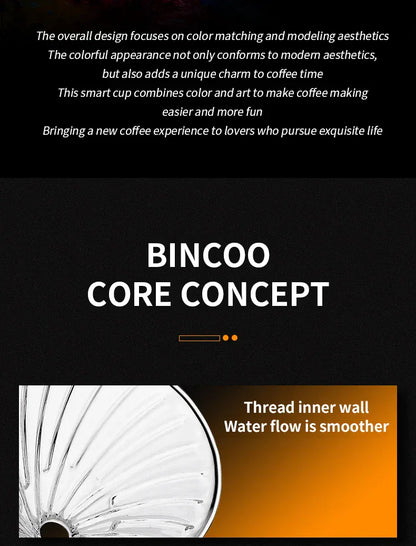 Bincoo Coffee Filter Cup Smart Filter Glass Filter Hand Brew Funnel with Stirrer Coffee Utensil Espresso Cold Brew Reusable Cone Bincoo Coffee Filter Cup Smart Filter Glass Filter Hand Brew Funnel with Stirrer Coffee Utensil Espresso Cold Brew Reusable Cone