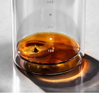 Bincoo Cold Drip Coffee Maker - Double Glass Tower with Flow Control Bincoo Cold Drip Coffee Maker Double Layer Glass Design Large Capacity Use Drip Filtration System with Precision Flow Control