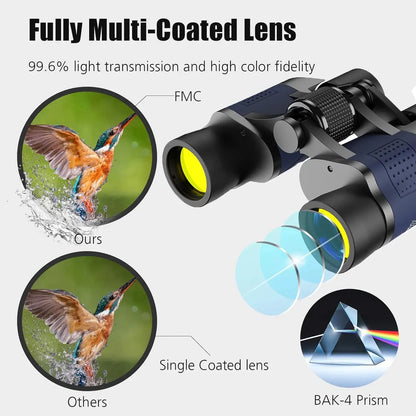 80x80 High Power Binoculars - Professional HD Wide-Angle for Adults Binoculars 80x80 High Power Profession Adults HD Wide-angle Compact Easy To Carry Suitable For Concerts Mountaineering Camping