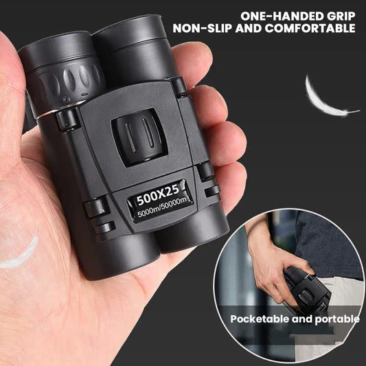 8x22 Portable Binoculars - BAK4 FMC HD for Bird Watching & Travel Binoculars Long Range Telescope Portable Binoculars Professional Binoculars for Bird Watching Travel Hunting Football Games