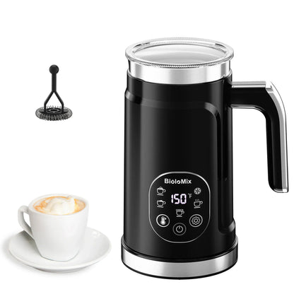 BioloMix 5-in-1 Milk Frother with Upgraded LED Display Touch Screen - Hot And Cold Foam Maker Milk Warmer for Coffee Latte BioloMix 5-in-1 Milk Frother with Upgraded LED Display Touch Screen - Hot And Cold Foam Maker Milk Warmer for Coffee Latte