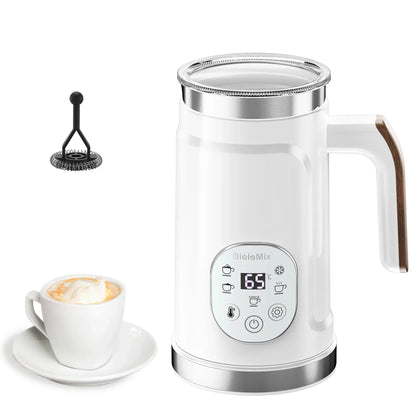 BioloMix 5-in-1 Milk Frother with Upgraded LED Display Touch Screen - Hot And Cold Foam Maker Milk Warmer for Coffee Latte BioloMix 5-in-1 Milk Frother with Upgraded LED Display Touch Screen - Hot And Cold Foam Maker Milk Warmer for Coffee Latte