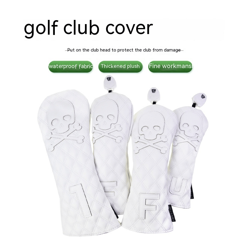 Black PU Leather Golf Club Headcovers Black PU Leather Golf Club Headcovers