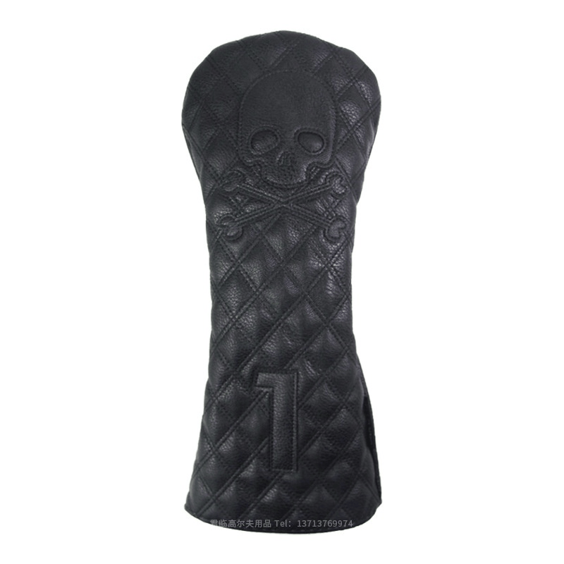 Black PU Leather Golf Club Headcovers Black PU Leather Golf Club Headcovers