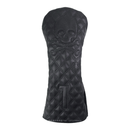 Black PU Leather Golf Club Headcovers Black PU Leather Golf Club Headcovers