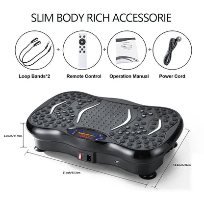 Bluetooth Vibration Plate Exercise Machine with Remote Control, Whole Body Workout Vibration Platform,Lymphatic Drainage Machine Bluetooth Vibration Plate Exercise Machine with Remote Control, Whole Body Workout Vibration Platform,Lymphatic Drainage Machine