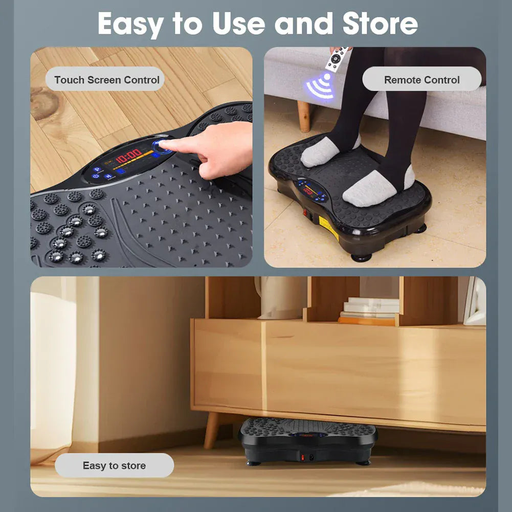 Bluetooth Vibration Plate Exercise Machine with Remote Control, Whole Body Workout Vibration Platform,Lymphatic Drainage Machine Bluetooth Vibration Plate Exercise Machine with Remote Control, Whole Body Workout Vibration Platform,Lymphatic Drainage Machine