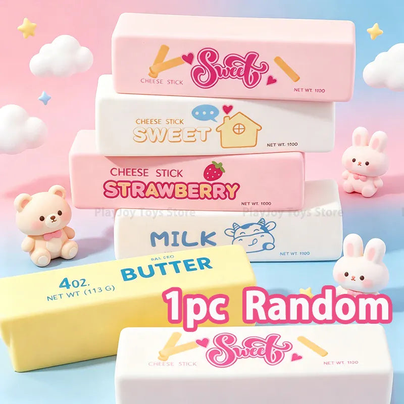 Butter Squishy Fidget Toy | Soft Stress Relief Sensory Squeeze Toy | Food Squishies Gift Butter Squishy Fidget Toy — Soft Sensory Stress Relief Squeeze Toy | Fun Food Squishies Gift