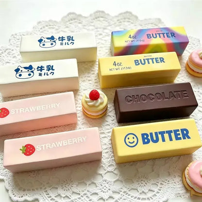 Butter Squishy Squeeze Fidget Toy | Super Soft Moist Stick | Chocolate, Strawberry & More Styles Butter Squishy Squeeze Toy — Super Soft Moist Fidget Stick | Chocolate, Butter, Strawberry & More
