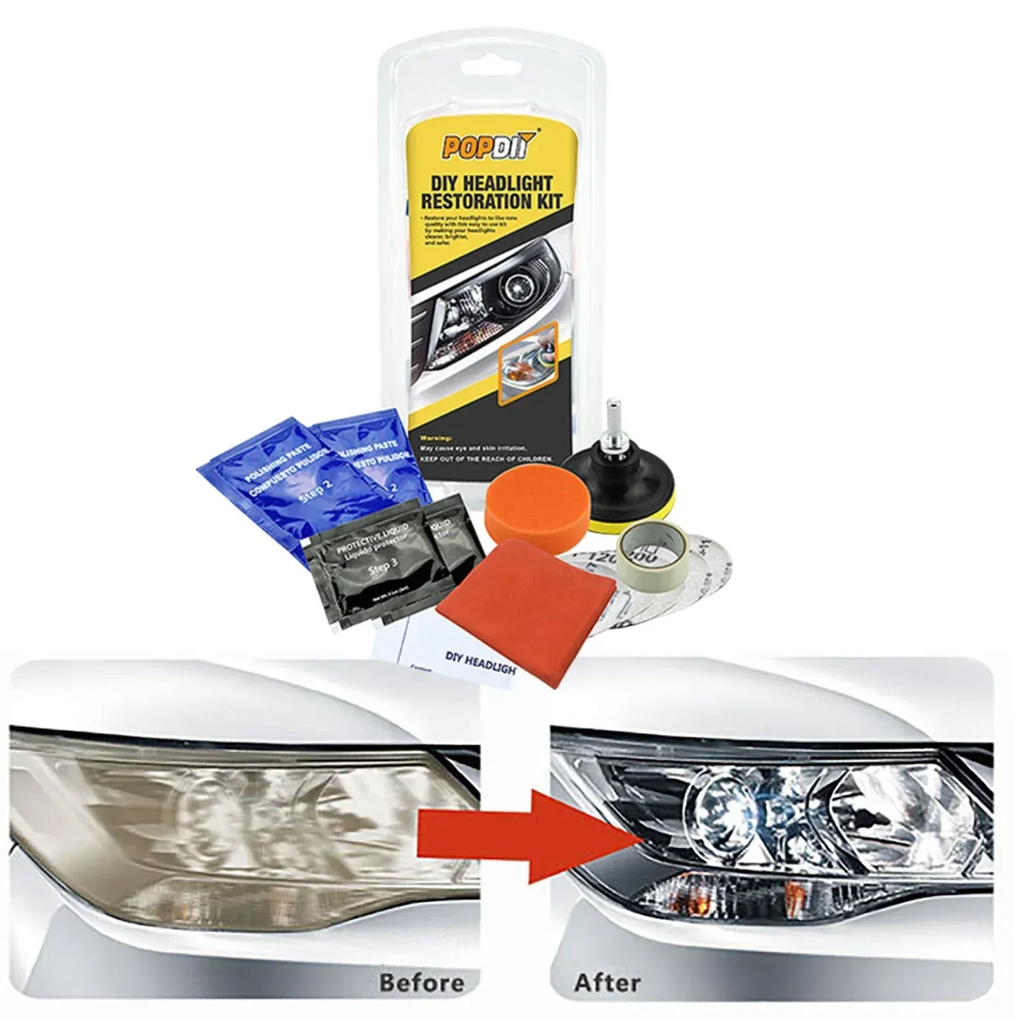 Car Headlight Restoration Kit Car Headlight Restoration Kit