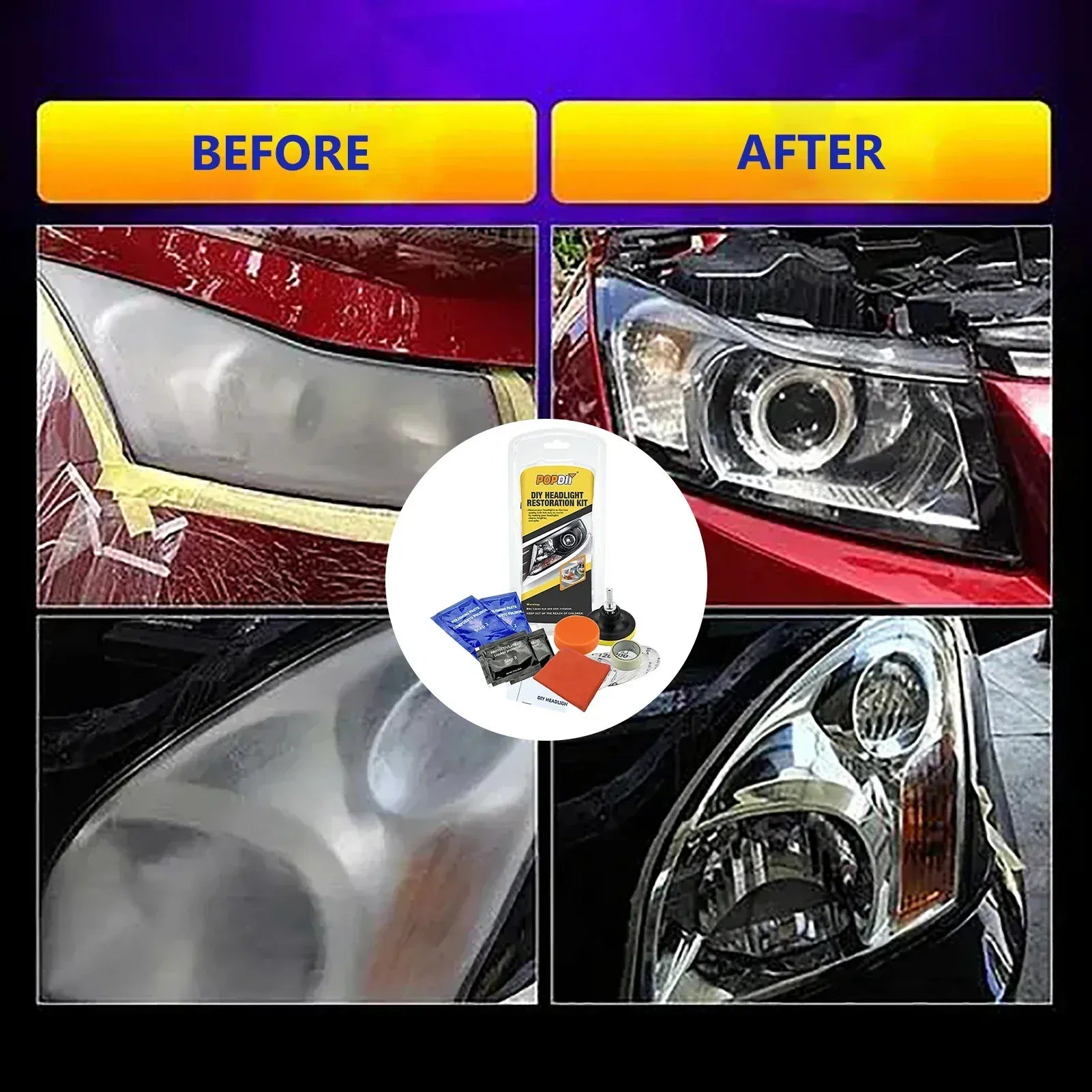 Car Headlight Restoration Kit Car Headlight Restoration Kit