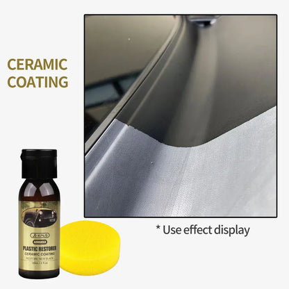Car Plastic Restorer Ceramic Coating 2-3 Years Long-Lasting Protect Repair Whitening Black Shine Plastic Trim & Rubber Care Car Plastic Restorer Ceramic Coating 2-3 Years Long-Lasting Protect Repair Whitening Black Shine Plastic Trim & Rubber Care