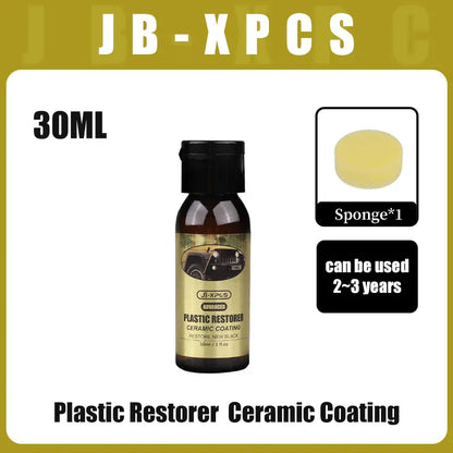 Car Plastic Restorer Ceramic Coating 2-3 Years Long-Lasting Protect Repair Whitening Black Shine Plastic Trim & Rubber Care Car Plastic Restorer Ceramic Coating 2-3 Years Long-Lasting Protect Repair Whitening Black Shine Plastic Trim & Rubber Care