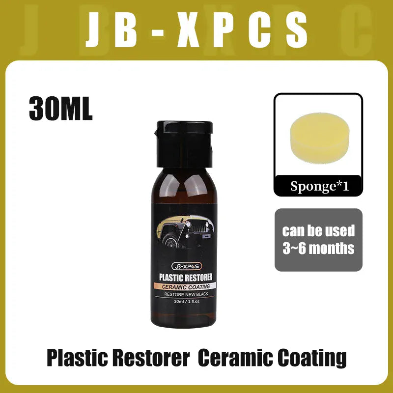 Car Plastic Restorer Ceramic Coating 2-3 Years Long-Lasting Protect Repair Whitening Black Shine Plastic Trim & Rubber Care Car Plastic Restorer Ceramic Coating 2-3 Years Long-Lasting Protect Repair Whitening Black Shine Plastic Trim & Rubber Care