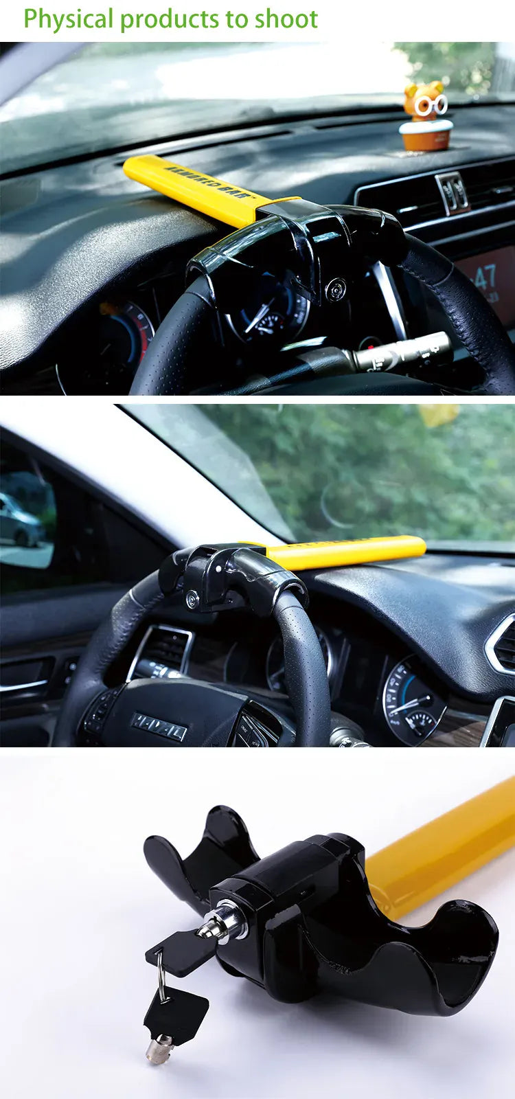 Car Steering Wheel Lock Heavy Duty Stainless Car Steering Wheel Lock Heavy Duty Stainless