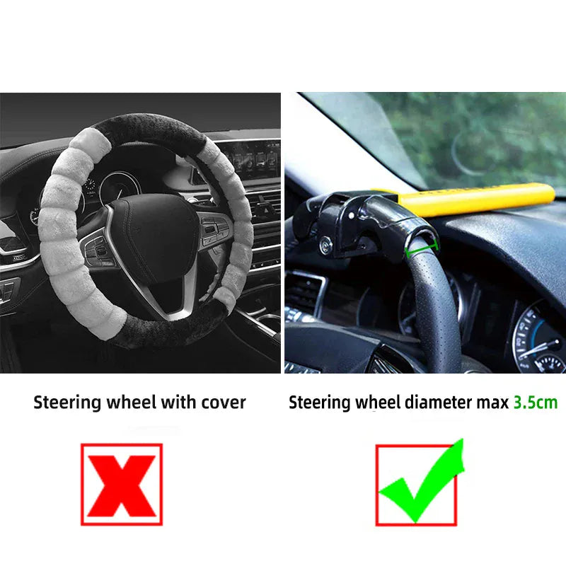 Car Steering Wheel Lock Heavy Duty Stainless Car Steering Wheel Lock Heavy Duty Stainless