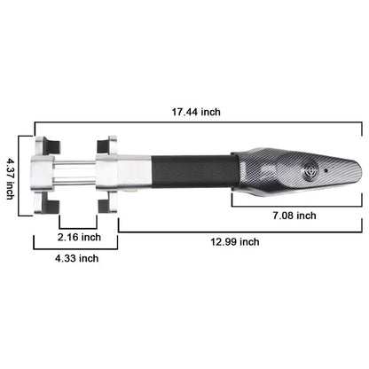 Car Steering Wheel Lock with 130dB Alarm | Heavy-Duty Steel Anti-Theft Security Device Car Steering Wheel Lock with 130dB Alarm – Heavy-Duty Steel Anti-Theft Security Device
