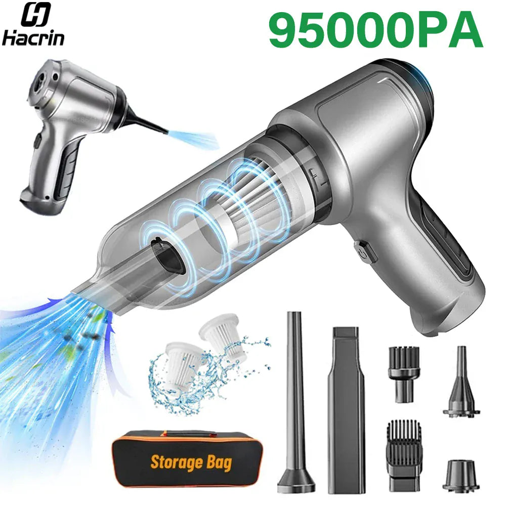 Car Vacuum Cleaner 95000PA High Power Wireless Handheld Vacuum Cleaner Cordless Powerful Hand Vacuum Cleaner Blower for Car Home Car Vacuum Cleaner 95000PA High Power Wireless Handheld Vacuum Cleaner Cordless Powerful Hand Vacuum Cleaner Blower for Car Home