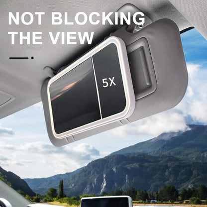 Car Vanity Makeup Mirror with Lights, Dimmable Touch Control LED Car Vanity Makeup Mirror with Lights, Dimmable Touch Control LED