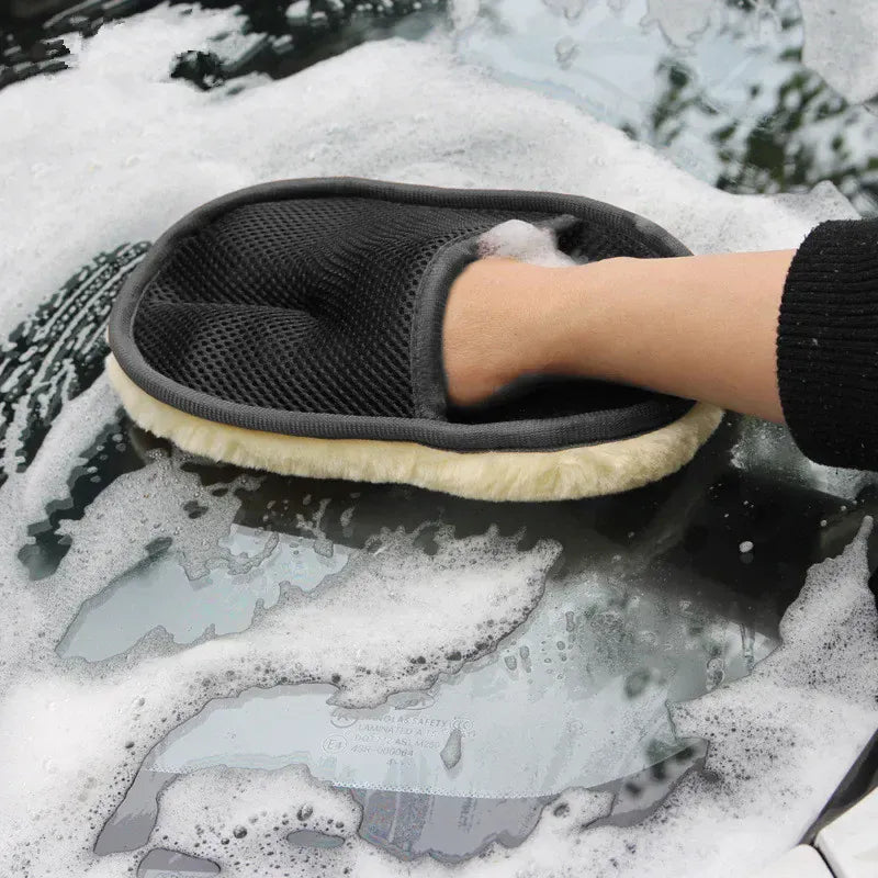 Car Washing  Gloves Thickened Plush Car Wiping Gloves Waxing Polishing Car Cleaning Products Car Washing  Gloves Thickened Plush Car Wiping Gloves Waxing Polishing Car Cleaning Products