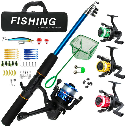 Carbon Fiber Fishing Rod Reel Set Long-Range Sea Shore Kit – Wahooly Carbon Fiber Fishing Rod & Reel Set – Long-Range Sea & Shore Fishing Kit
