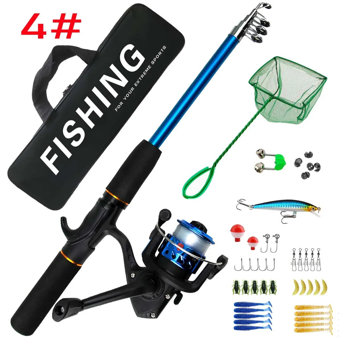 Carbon Fiber Fishing Rod Reel Set Long-Range Sea Shore Kit – Wahooly Carbon Fiber Fishing Rod & Reel Set – Long-Range Sea & Shore Fishing Kit