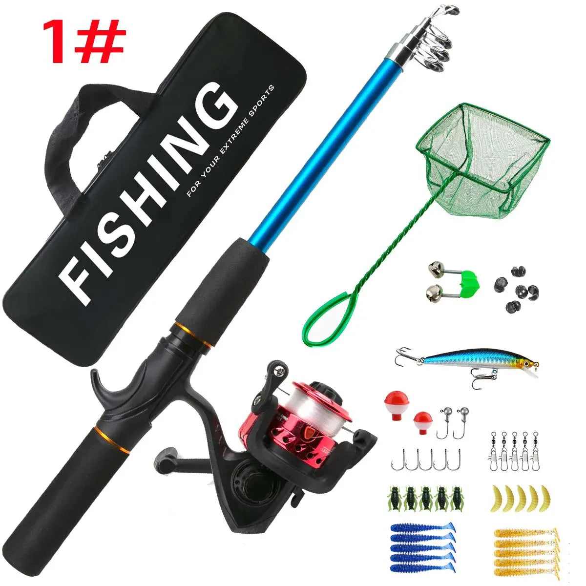 Carbon Fiber Fishing Rod Reel Set Long-Range Sea Shore Kit – Wahooly Carbon Fiber Fishing Rod & Reel Set – Long-Range Sea & Shore Fishing Kit
