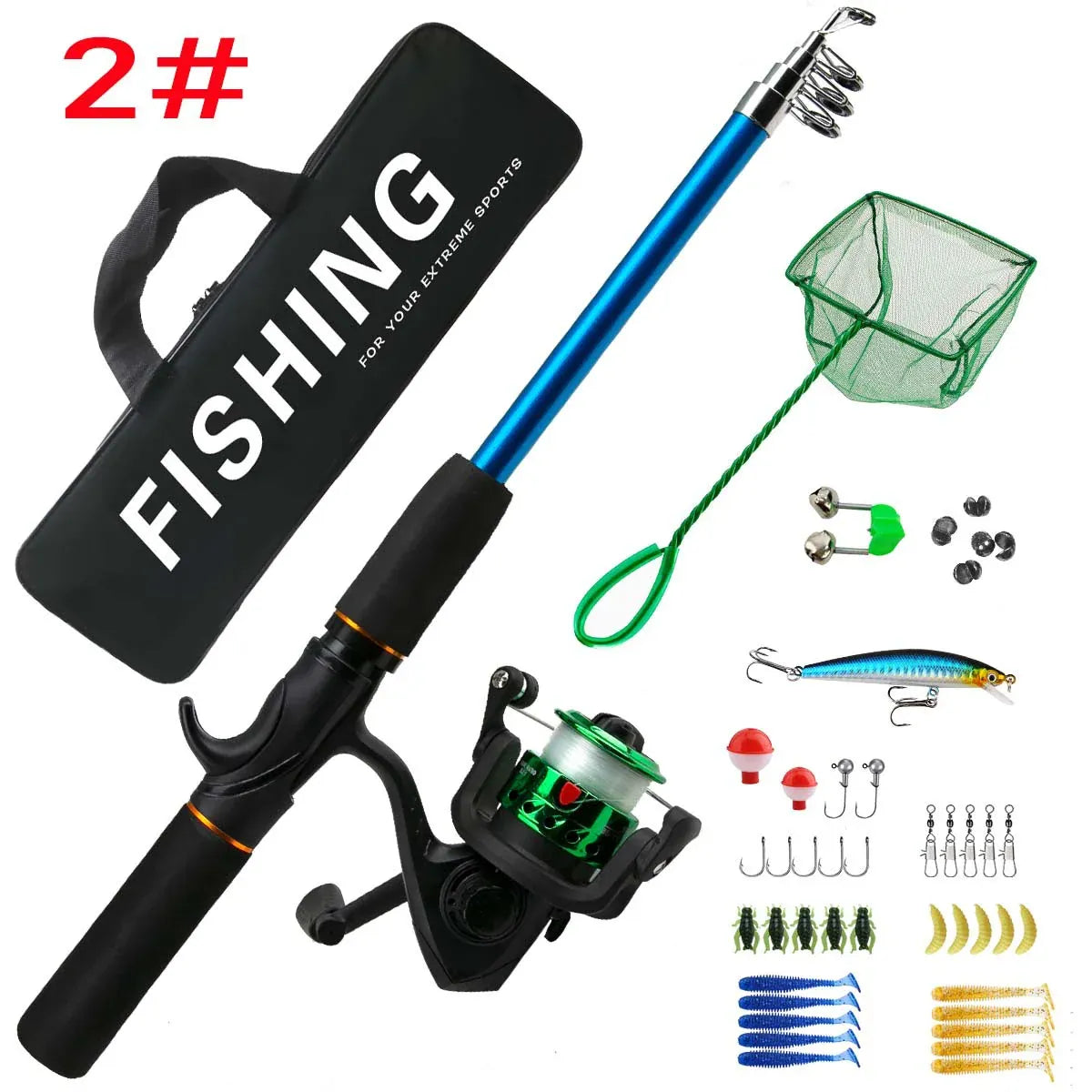 Carbon Fiber Fishing Rod Reel Set Long-Range Sea Shore Kit – Wahooly Carbon Fiber Fishing Rod & Reel Set – Long-Range Sea & Shore Fishing Kit