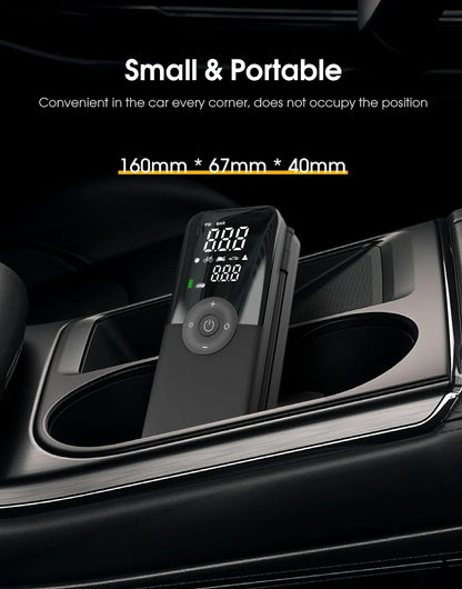 CARSUN Cordless Tire Inflator – Digital Rechargeable Air Compressor | Wahooly CARSUN Cordless Tire Inflator – Digital Rechargeable Air Compressor for Cars, Bikes & More