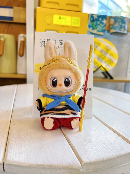 Cartoon Labubu Clothes Cute Minions Wukong Outfit Mini Vinyl Doll Clothing Sets Kawaii Doll Accessories Gifts Original design Cartoon Labubu Clothes Cute Minions Wukong Outfit Mini Vinyl Doll Clothing Sets Kawaii Doll Accessories Gifts Original design