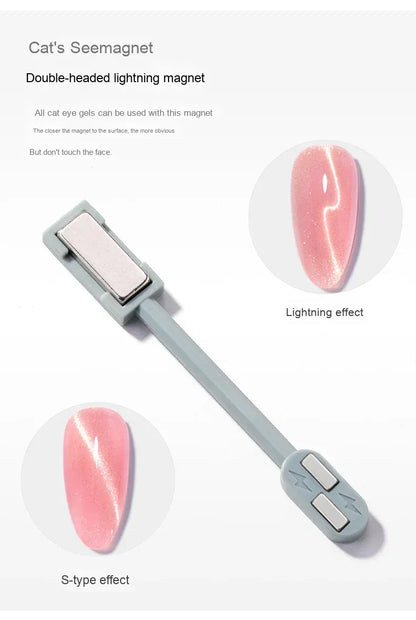 Cat Eye Magnetic for Nail: 14Pcs Cat Eye Gel Nail Polish Magnet Tools Set Strong Suction Nail Magnet Nails Square Magnet Stick Cat Eye Magnetic for Nail: 14Pcs Cat Eye Gel Nail Polish Magnet Tools Set Strong Suction Nail Magnet Nails Square Magnet Stick