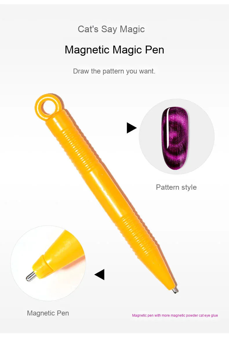 Cat Eye Magnetic for Nail: 14Pcs Cat Eye Gel Nail Polish Magnet Tools Set Strong Suction Nail Magnet Nails Square Magnet Stick Cat Eye Magnetic for Nail: 14Pcs Cat Eye Gel Nail Polish Magnet Tools Set Strong Suction Nail Magnet Nails Square Magnet Stick