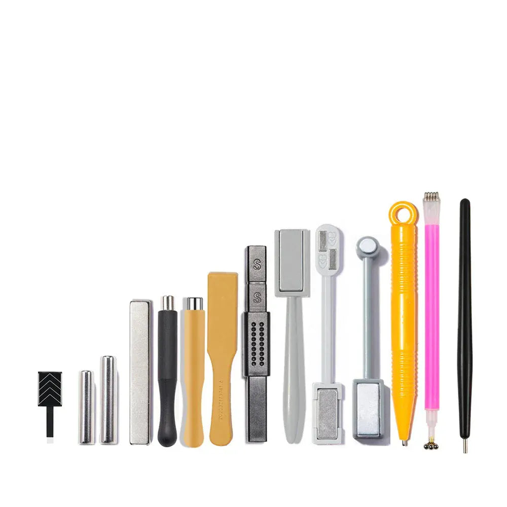 Cat Eye Magnetic for Nail: 14Pcs Cat Eye Gel Nail Polish Magnet Tools Set Strong Suction Nail Magnet Nails Square Magnet Stick Cat Eye Magnetic for Nail: 14Pcs Cat Eye Gel Nail Polish Magnet Tools Set Strong Suction Nail Magnet Nails Square Magnet Stick