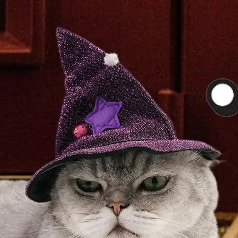 Cat Halloween Costume Comfortable Cat Wizard Outfit Witch Dog Costume Cat Cloak Witch Hat Halloween Dog Cloth For S/M Cats Dogs Cat Halloween Costume Comfortable Cat Wizard Outfit Witch Dog Costume Cat Cloak Witch Hat Halloween Dog Cloth For S/M Cats Dogs