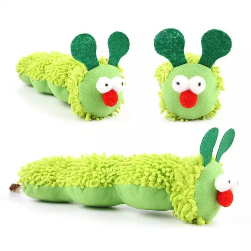 Cat Plush Chewing Toy Catnip Cute Caterpillar Crocodile Bite Resistant Kitten Toy Teeth Cleaning Interactive Cat Toy Cat Plush Chewing Toy Catnip Cute Caterpillar Crocodile Bite Resistant Kitten Toy Teeth Cleaning Interactive Cat Toy