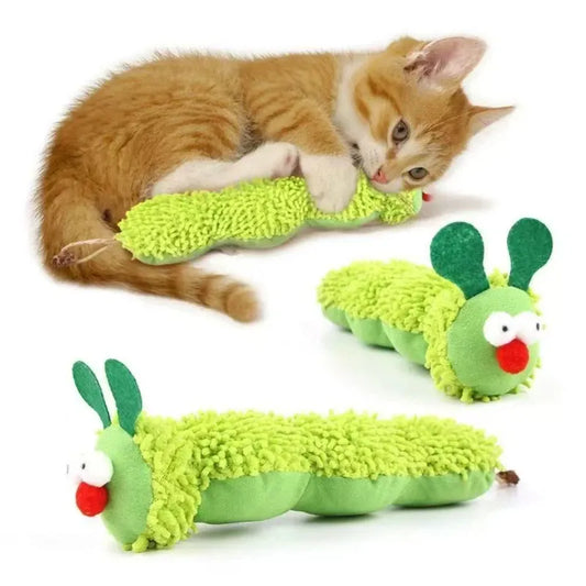 Cat Plush Chewing Toy Catnip Cute Caterpillar Crocodile Bite Resistant Kitten Toy Teeth Cleaning Interactive Cat Toy Cat Plush Chewing Toy Catnip Cute Caterpillar Crocodile Bite Resistant Kitten Toy Teeth Cleaning Interactive Cat Toy