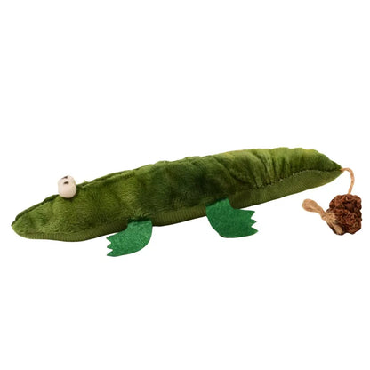 Cat Plush Chewing Toy Catnip Cute Caterpillar Crocodile Bite Resistant Kitten Toy Teeth Cleaning Interactive Cat Toy Cat Plush Chewing Toy Catnip Cute Caterpillar Crocodile Bite Resistant Kitten Toy Teeth Cleaning Interactive Cat Toy